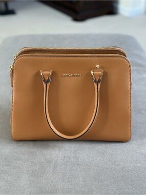 Michael Kors Tan Leather Satchel Bag